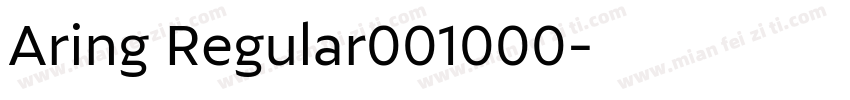 Aring Regular001000字体转换